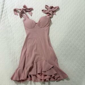 Hello Molly Blush Pink Mini Dress NWT